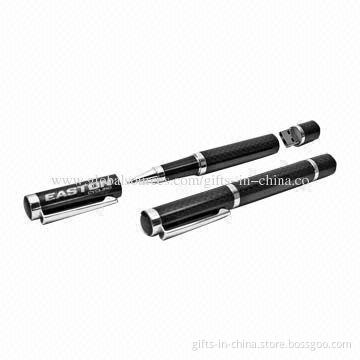 Pen USB Drives with 1 to 32GB Capacity, Plug-and-play Function, Logo Printed for Free
